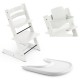 Stokke Tripp Trapp Bundle Καρέκλα Με Baby Set² Και Tray Δίσκο White