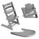 Stokke Tripp Trapp Bundle Καρέκλα Με Baby Set² Και Tray Δίσκο Storm Grey