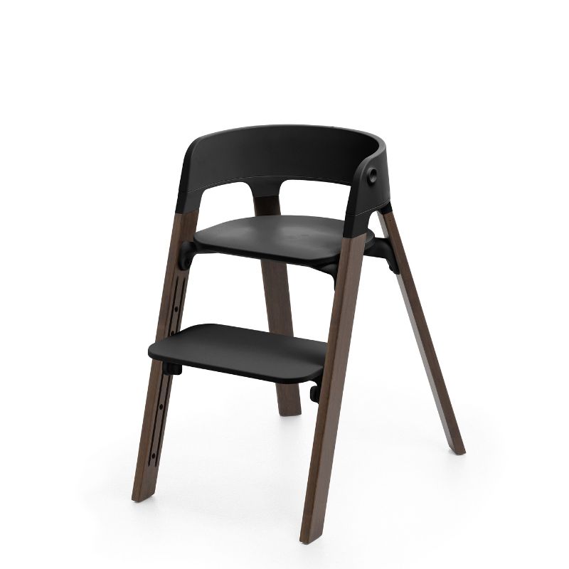 Stokke Steps Κάθισμα Φαγητού Black / Warm Brown
