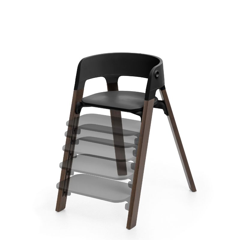 Stokke Steps Κάθισμα Φαγητού Black / Warm Brown