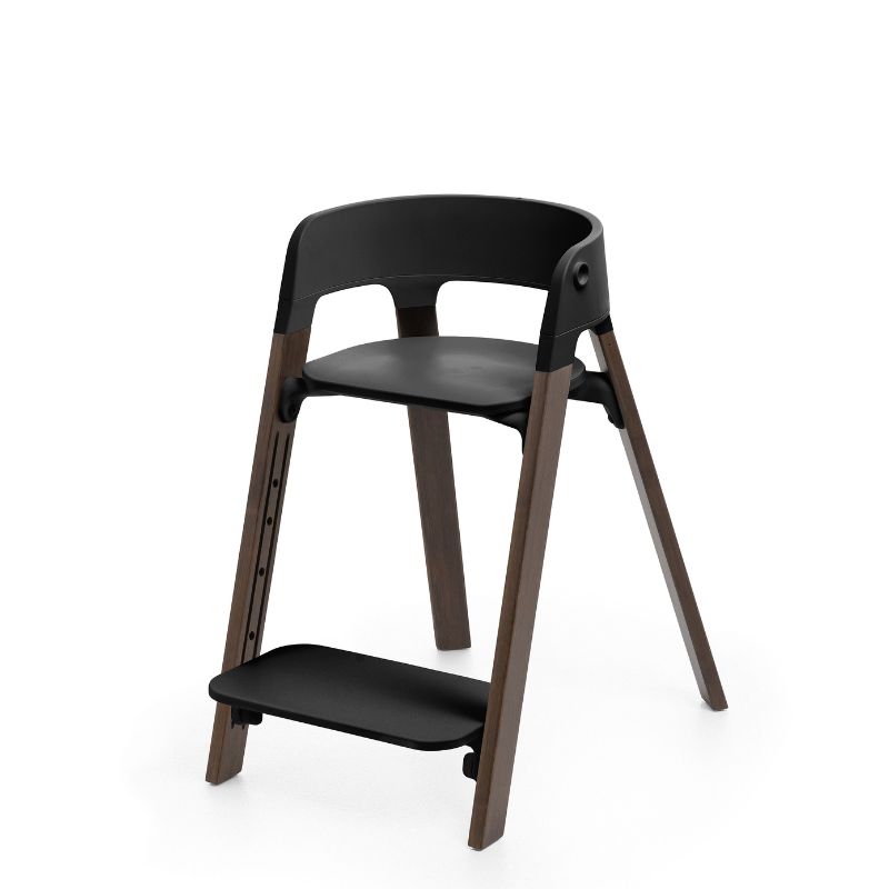 Stokke Steps Κάθισμα Φαγητού Black / Warm Brown