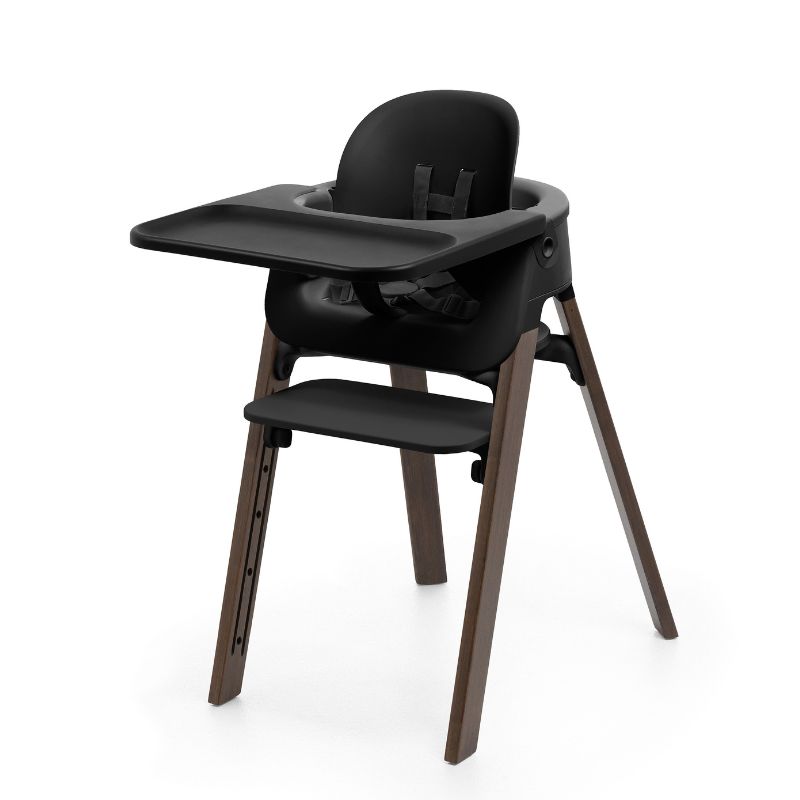 Stokke Steps Κάθισμα Φαγητού Black / Warm Brown