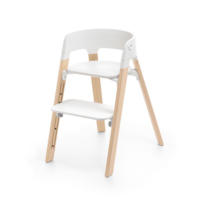 Stokke Steps Κάθισμα Φαγητού White Natural