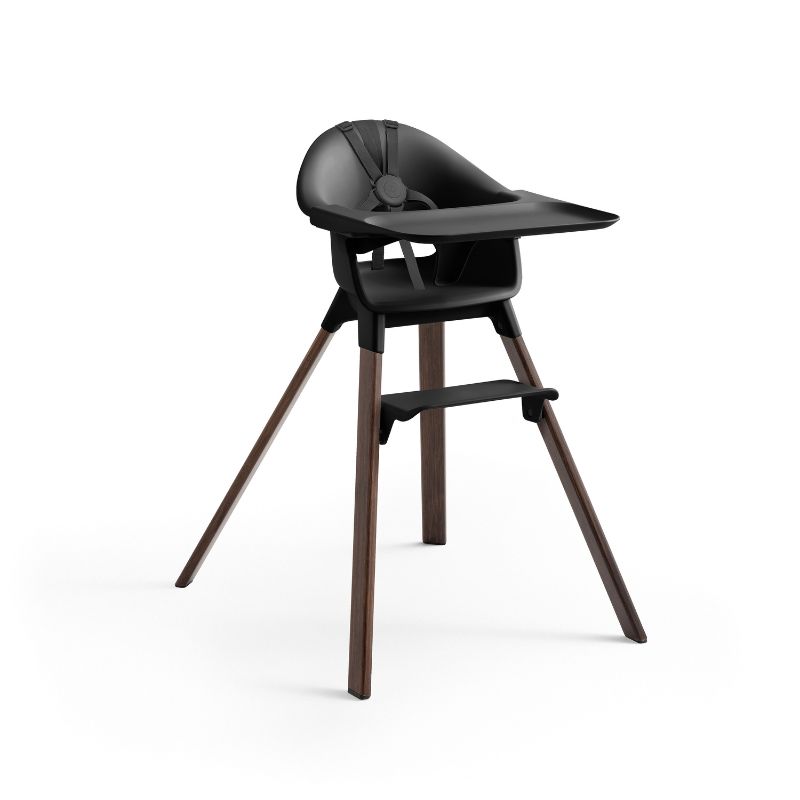 Stokke Clikk Bamboo Κάθισμα Φαγητού Black / Warm Brown