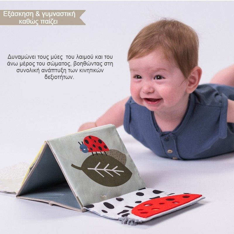 Taf Toys Tummy Time Μαλακό Βιβλίο Αισθήσεων Για 0-6 Μηνών