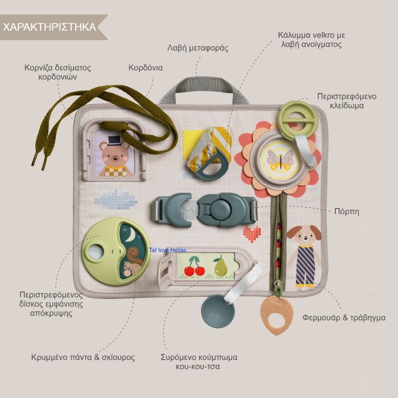 Taf Toys Βρεφικός Πίνακας Δραστηριοτήτων Για 18+ Μηνών Snap 'n Learn