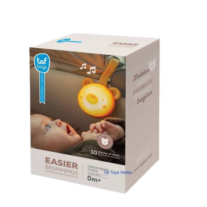 Taf Toys Για 0+ Μηνών Φορητό Μουσικό Φωτάκι 3-Σε-1 Dream Bear Tunes