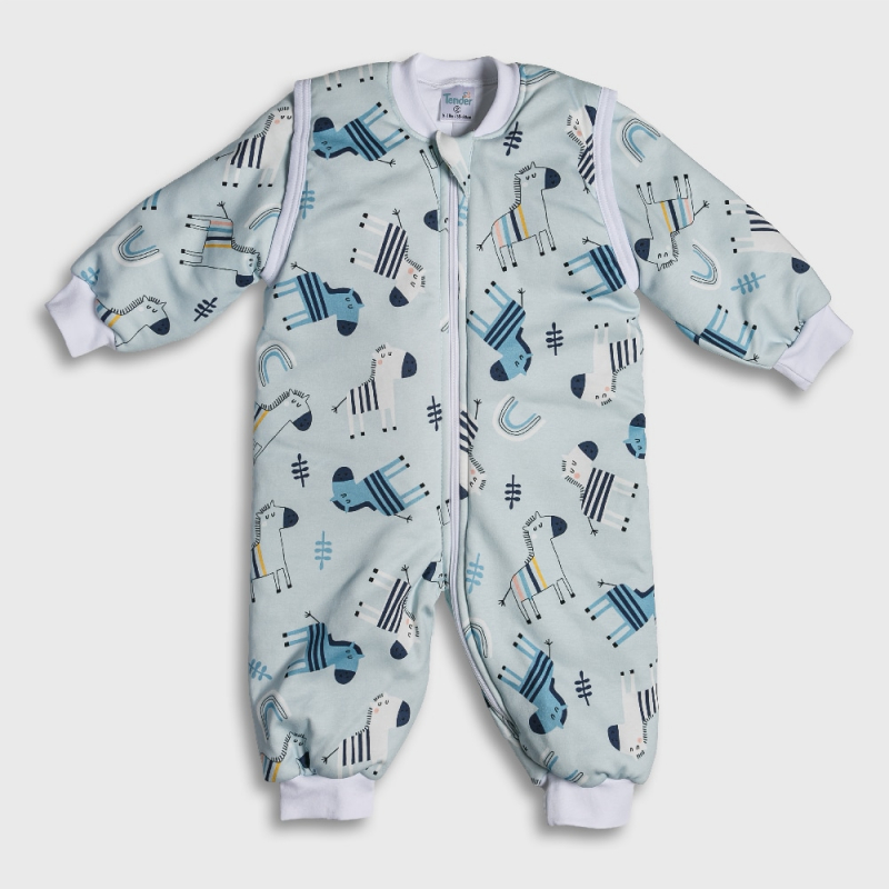 Tender Eco Classic Υπνόσακος με Πόδια 2.5 Tog zebra σιέλ