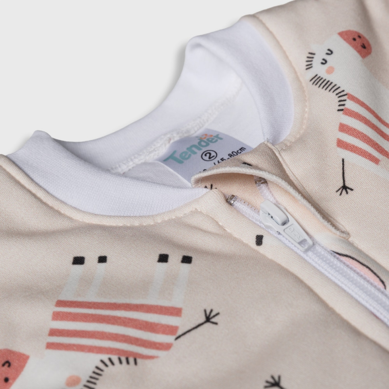 Tender Eco Classic Υπνόσακος με Πόδια 2.5 Tog zebra εκρού