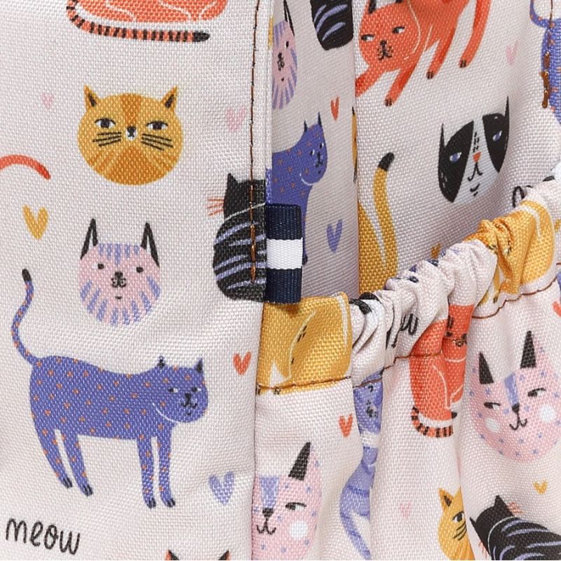 The LunchBags Original Kids Ισοθερμική Τσάντα 5L Cats Με Lilac Χερούλια