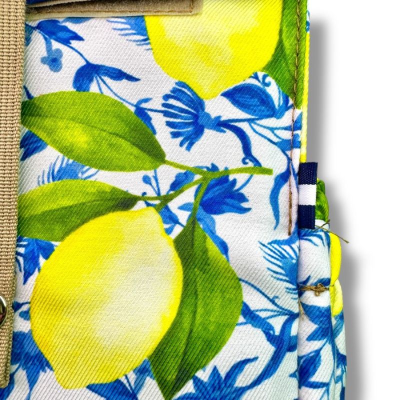 The Lunchbags Original 2.0 Τσάντα Φαγητού Lemons with Beige Handles