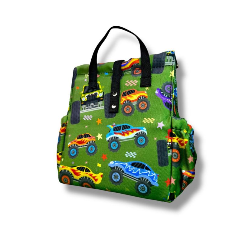The Lunchbags The Original Kids Τσάντα Φαγητού 5L Monster Truck with Black Strap