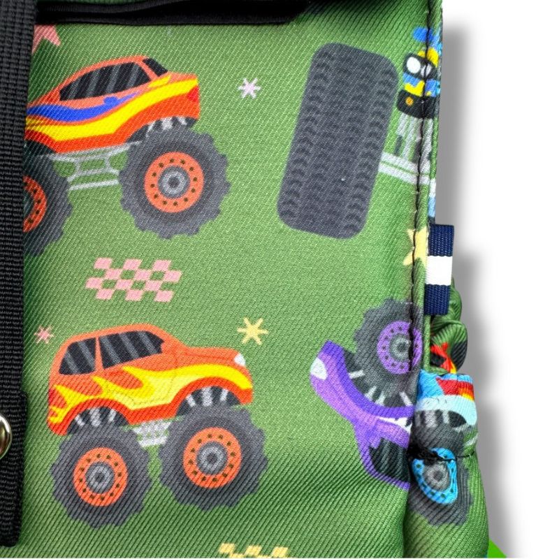 The Lunchbags The Original Kids Τσάντα Φαγητού 5L Monster Truck with Black Strap