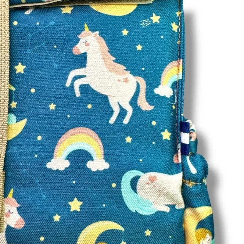 The Lunchbags The Original Kids Τσάντα Φαγητού 8L Unicorn With Brown Strap