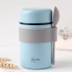 Kiokids Θερμός Φαγητού Με Κουταλάκι 500ml Blue