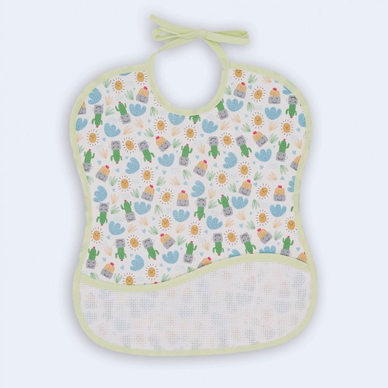 Ti-TIN Πετσετέ Σαλιάρα Με Κορδόνι Cactus Mint