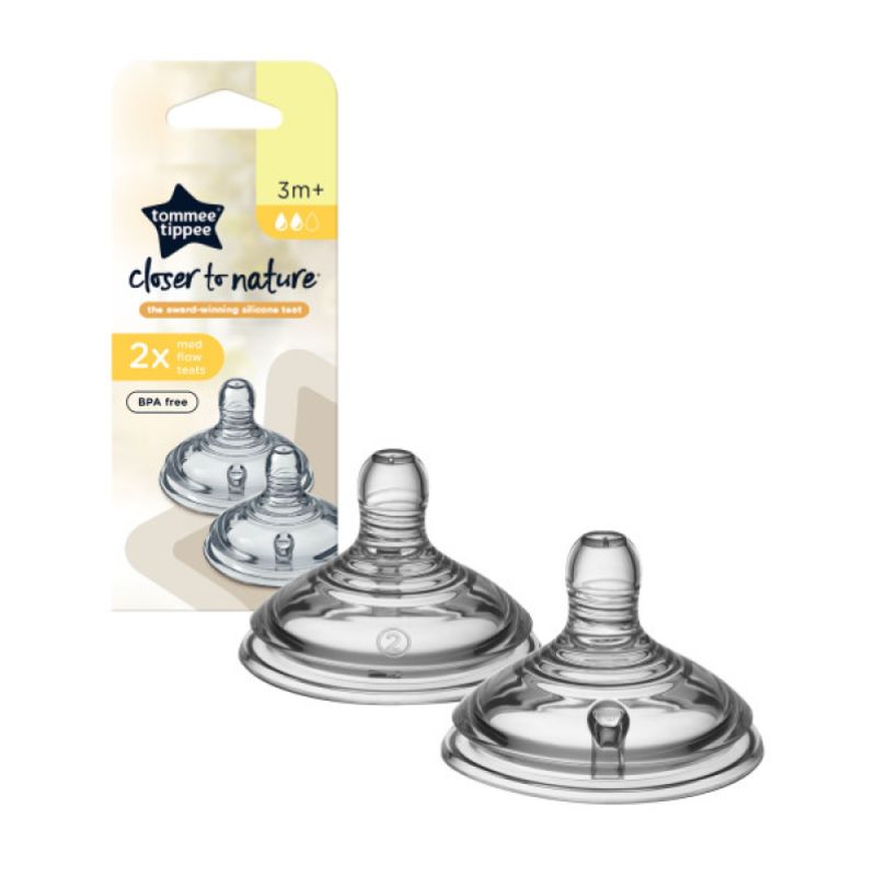 Tommee Tippee Θηλές από Σιλικόνη Μεσαίας Ροής 