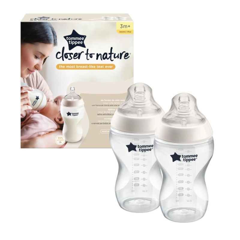 Tommee Tippee Closer To Nature Σετ Μπιμπερό 2 τμχ Για 3+ Μηνών 340ml