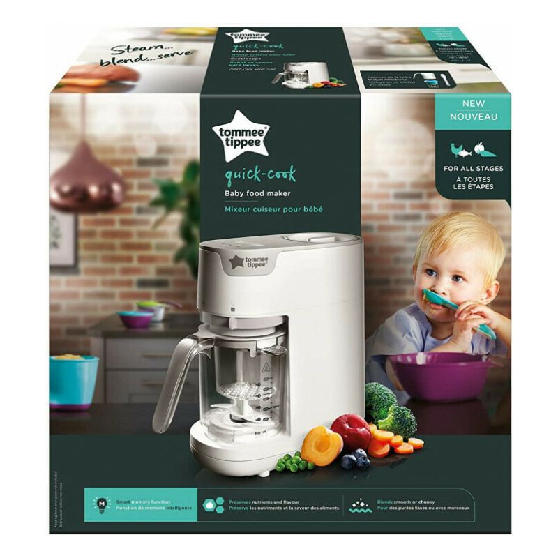 Tommee Tippee Quick Cook Ατμομάγειρας - Μπλέντερ 2 σε 1 White