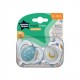 Tommee Tippee Πιπίλες σιλικόνης Night 6-18m (2τμχ)