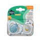Tommee Tippee NightTime Σετ Ορθοδοντικές Σιλικονούχες Πιπίλες 2 τμχ Για 6-18 Μηνών Σε Διάφορα Σχέδια