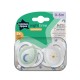 Tommee Tippee NightTime Σετ Ορθοδοντικές Σιλικονούχες Πιπίλες 2 τμχ Για 0-6 Μηνών Σε Διάφορα Σχέδια