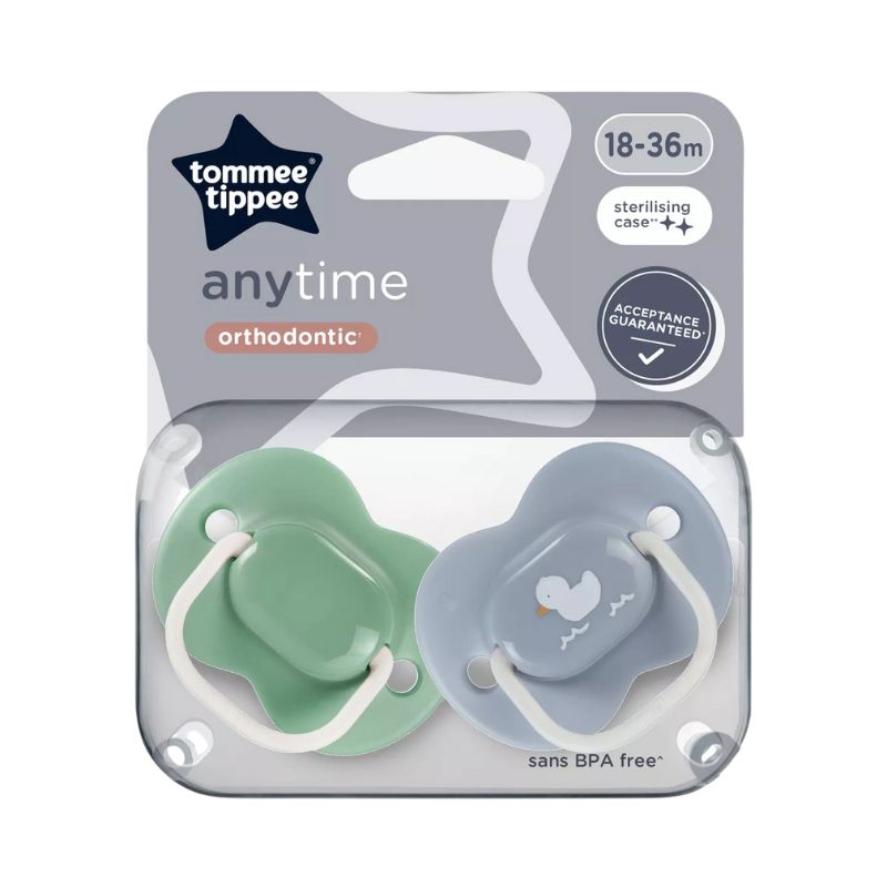 Tommee Tippee Anytime Σετ Σιλικονούχες Πιπίλες 2 τμχ Για 18-36 Μηνών