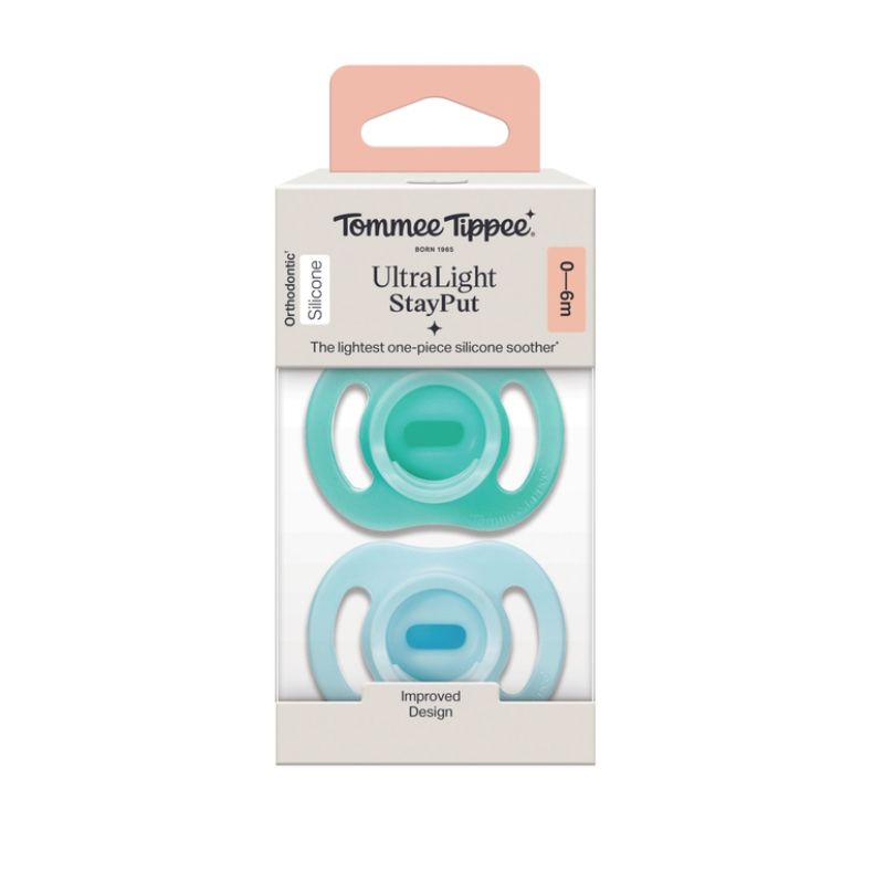 Tommee Tippee Ultra Light Σετ Σιλικονούχες Πιπίλες 2 τμχ Για 0-6 Μηνών Σε Διάφορα Χρώματα