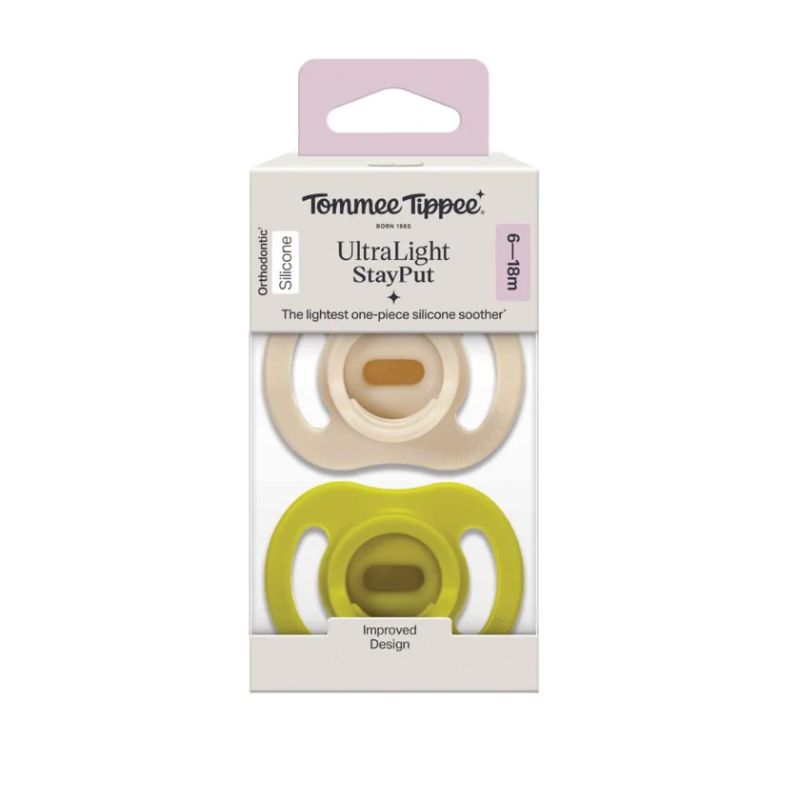 Tommee Tippee Ultra Light Σετ Σιλικονούχες Πιπίλες 2 τμχ Για 6-18 Μηνών Σε Διάφορα Χρώματα