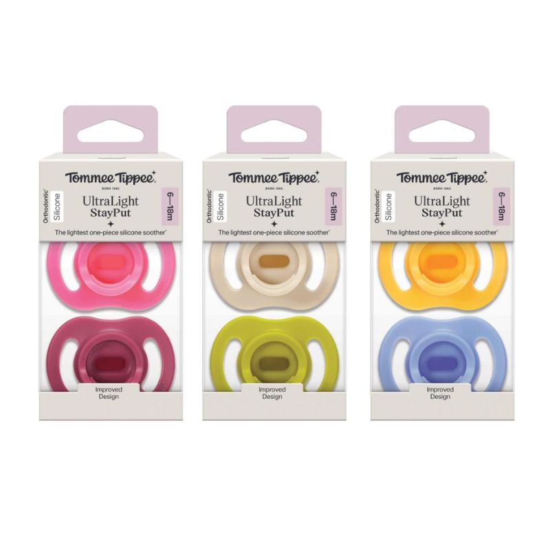 Tommee Tippee Ultra Light Σετ Σιλικονούχες Πιπίλες 2 τμχ Για 6-18 Μηνών Σε Διάφορα Χρώματα