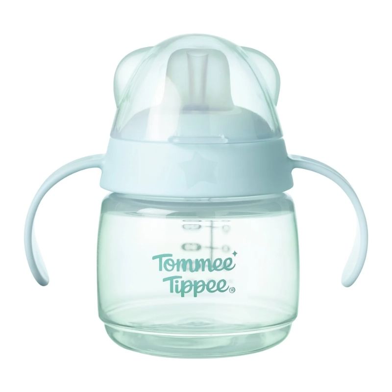 Tommee Tippee Transition Spout Εκπαιδευτικό Ποτήρι Με Μαλακό Στόμιο Και Χερούλια Για 4+ Μηνών 150ml Blue