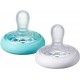 Tommee Tippee Ορθοδοντική Πιπίλα σιλικόνης που μοιάζει με θηλή 6-18 μηνών 2τμχ