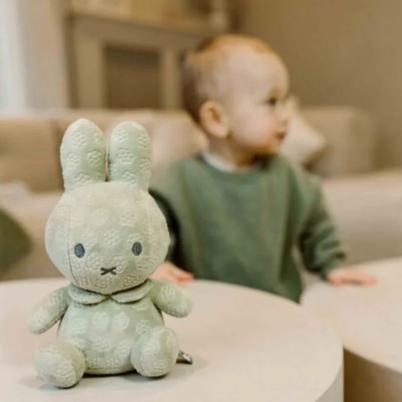 Miffy Λούτρινο Βελουτέ 20cm Green Flower