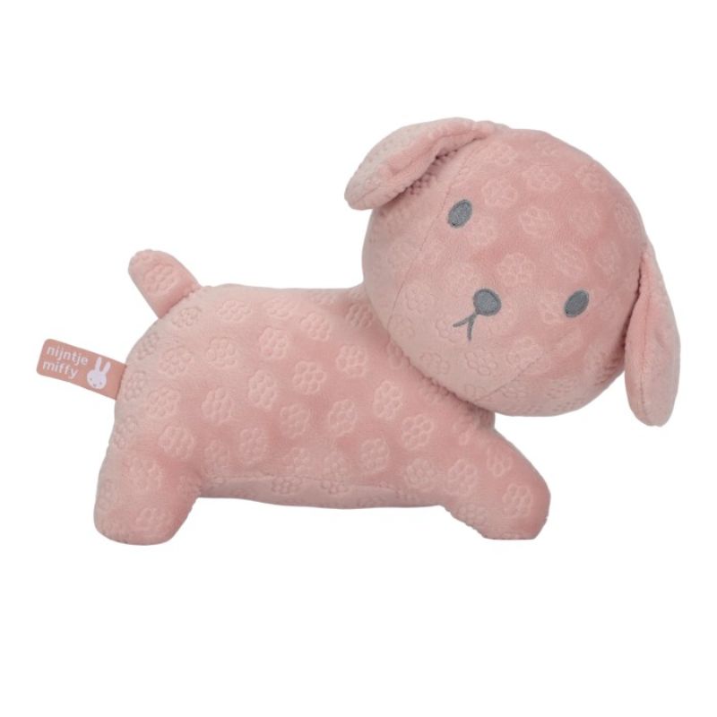 Miffy Βελουτέ Λούτρινο Σκυλάκι 25cm Pink Flowers