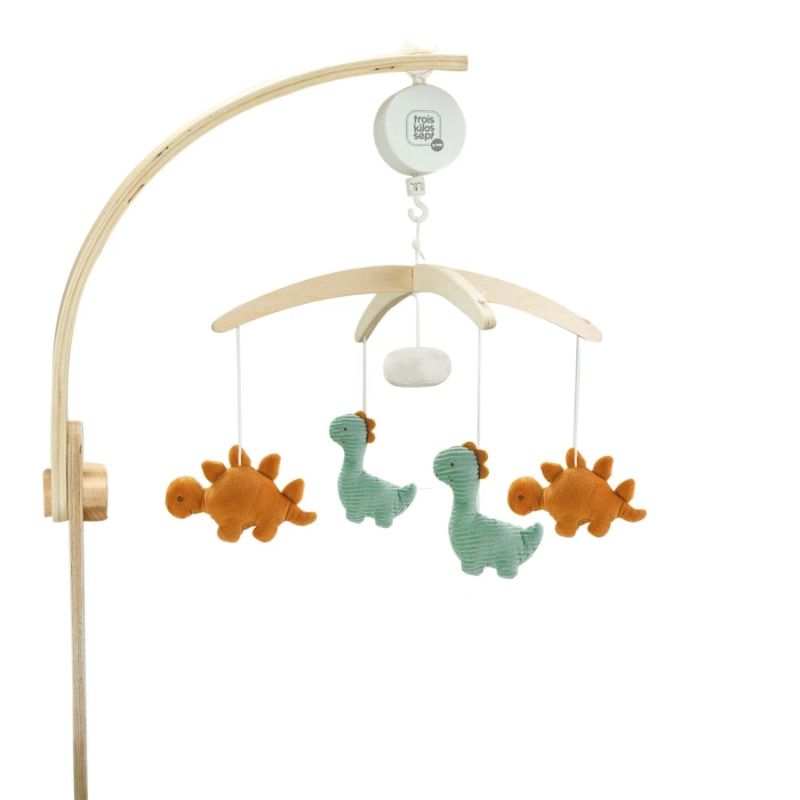 Trois Kilos Sept Ξύλινο Μουσικό Μόμπιλε Diplododo Dino & Igor