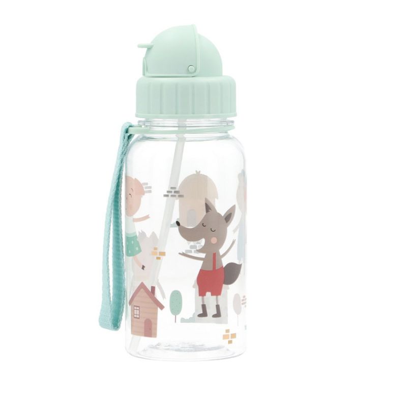 Tutete Παγούρι Tritan Με Καλαμάκι 500ml The Three Little Pigs