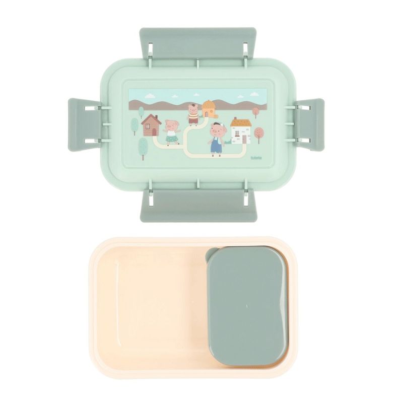 Tutete Δοχείο Φαγητού Bento Με Πιρούνι The Three Little Pigs