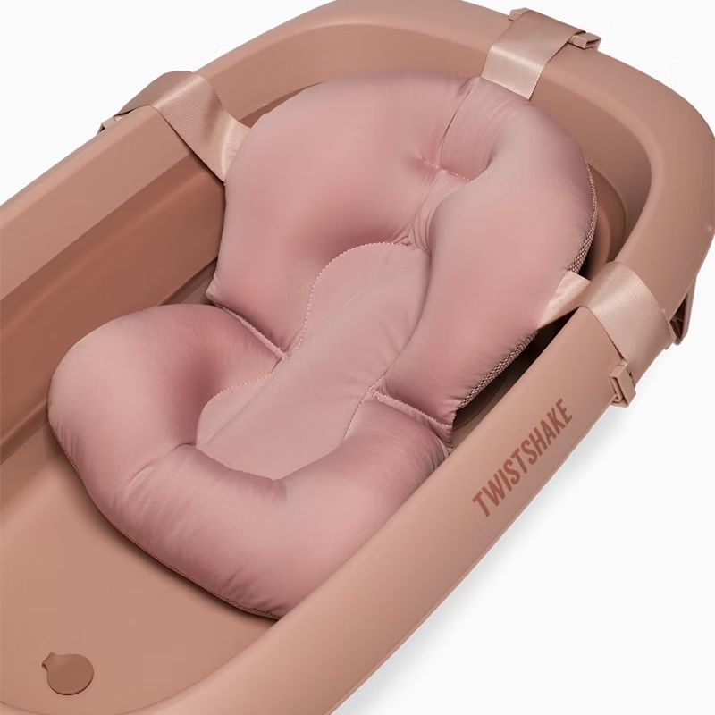 Twistshake Βρεφικό Πτυσσόμενο Μπανάκι με Μειωτή Και Βοηθητική Κανάτα Faded Pink
