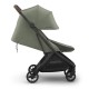 Uppababy Minu V3 Ελαφρύ Βρεφικό Καρότσι Evelyn - Meadow Green | Carbon Frame | Chestnut Leather