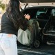 Uppababy Minu V3 Ελαφρύ Βρεφικό Καρότσι Evelyn - Meadow Green | Carbon Frame | Chestnut Leather