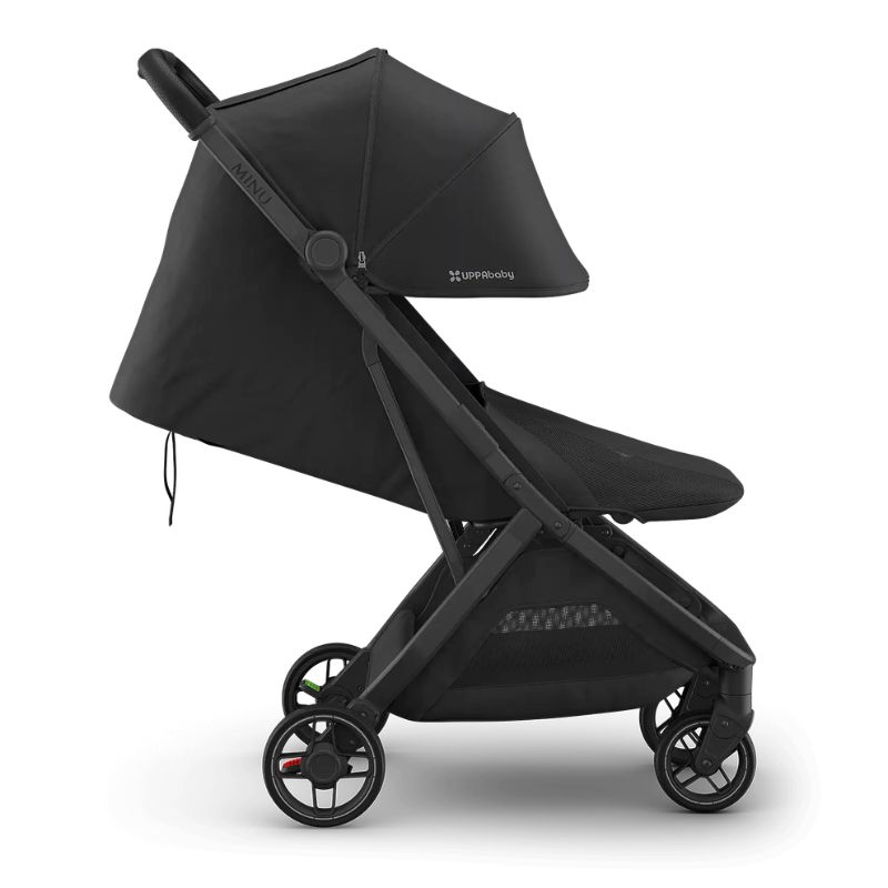 Uppababy Minu V3 Ελαφρύ Βρεφικό Καρότσι Jake - Charcoal | Carbon Frame | Black Leather