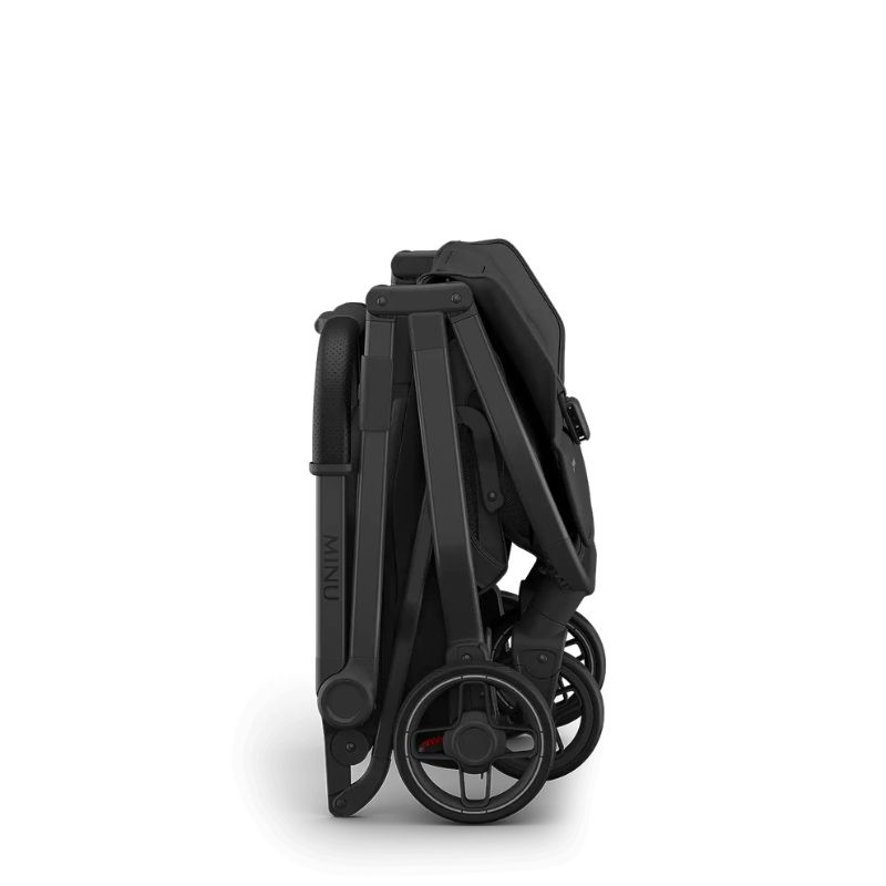 Uppababy Minu V3 Ελαφρύ Βρεφικό Καρότσι Jake - Charcoal | Carbon Frame | Black Leather