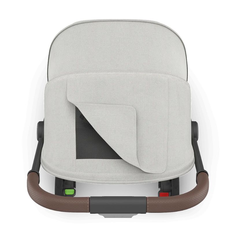 Uppababy Minu V3 Ελαφρύ Βρεφικό Καρότσι Savannah - Pearl Gray Melange | Carbon Frame | Chestnut Leather