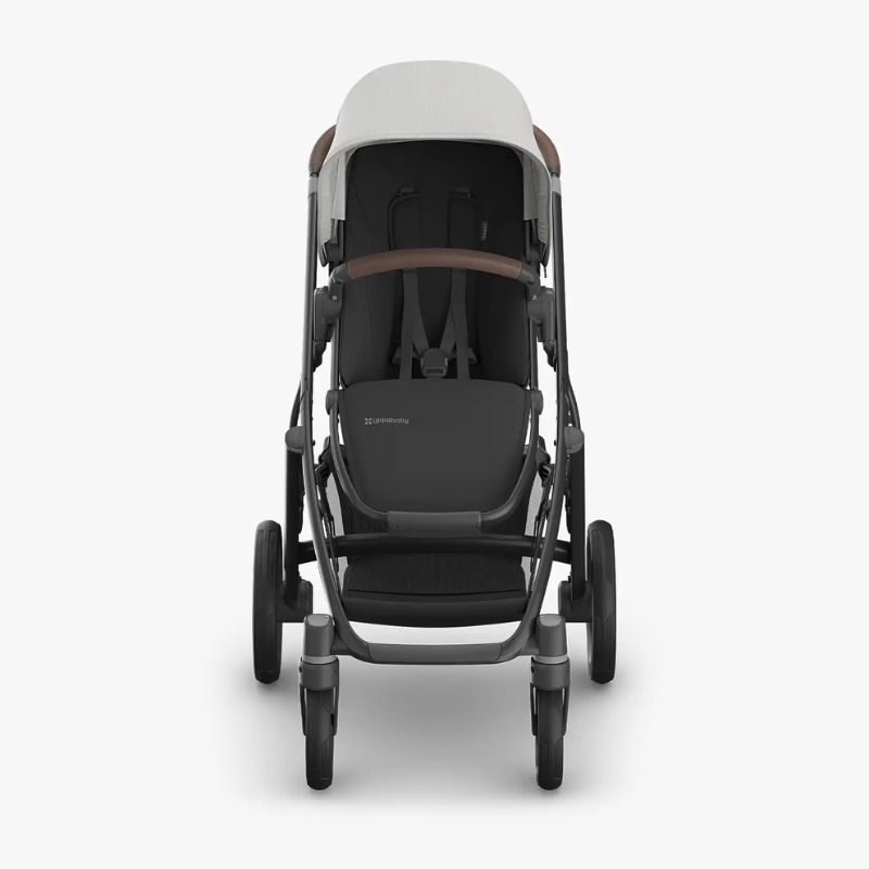 Uppababy Vista V3 Σύστημα Μεταφοράς 2-Σε-1 Savannah - Pearl Gray Jacquard | Carbon Frame | Chestnut Leather