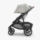 Uppababy Vista V3 Σύστημα Μεταφοράς 2-Σε-1 Savannah - Pearl Gray Jacquard | Carbon Frame | Chestnut Leather