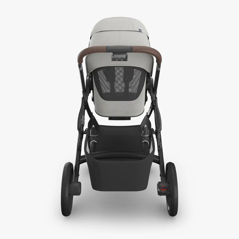 Uppababy Vista V3 Σύστημα Μεταφοράς 2-Σε-1 Savannah - Pearl Gray Jacquard | Carbon Frame | Chestnut Leather