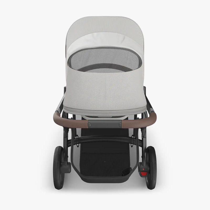 Uppababy Vista V3 Σύστημα Μεταφοράς 2-Σε-1 Savannah - Pearl Gray Jacquard | Carbon Frame | Chestnut Leather