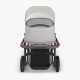 Uppababy Vista V3 Σύστημα Μεταφοράς 2-Σε-1 Savannah - Pearl Gray Jacquard | Carbon Frame | Chestnut Leather