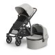 Uppababy Vista V3 Σύστημα Μεταφοράς 2-Σε-1 Savannah - Pearl Gray Jacquard | Carbon Frame | Chestnut Leather