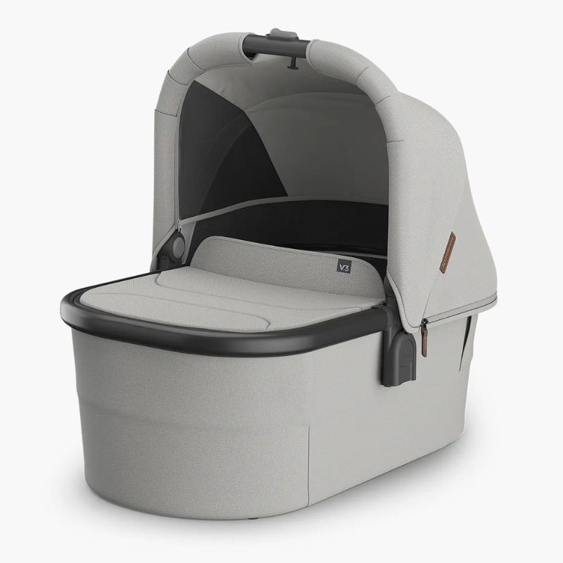 Uppababy Vista V3 Σύστημα Μεταφοράς 2-Σε-1 Savannah - Pearl Gray Jacquard | Carbon Frame | Chestnut Leather